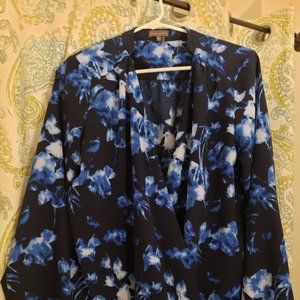 Vince Camuto Faux Wrap Blouse
